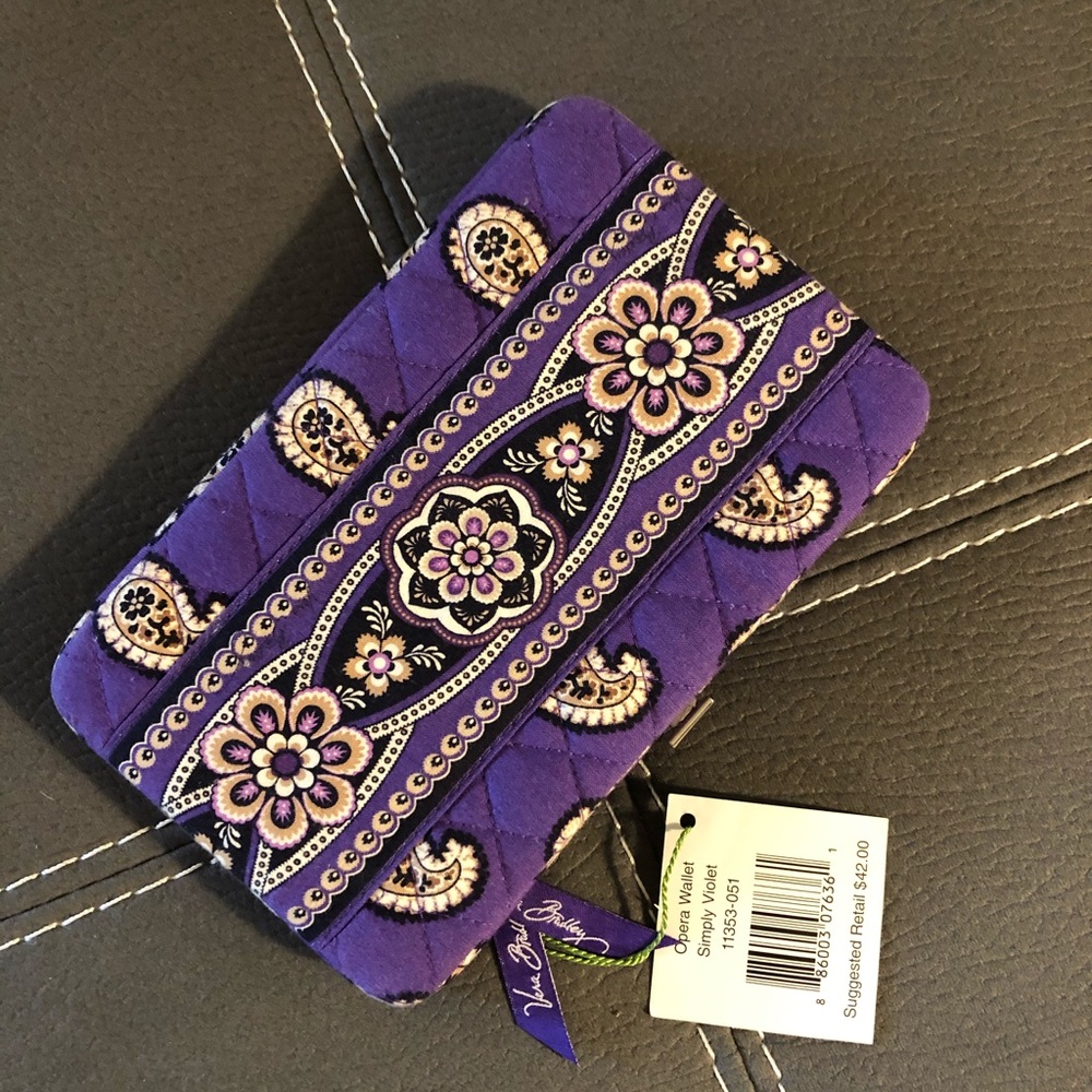 NWT- Vera Bradley Opera Wallet - Simply Violet